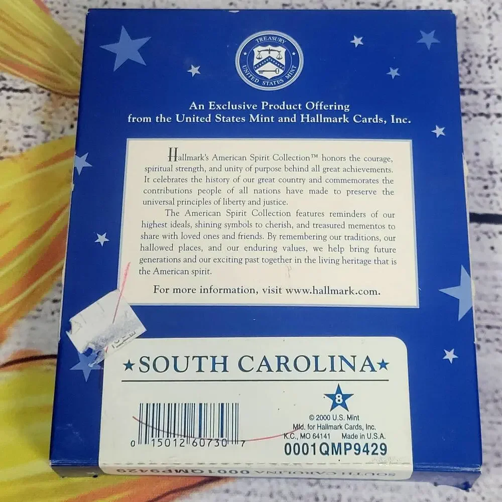 Vintage Hallmark American‎ Spirit Collection Ornament South Carolina